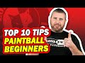 Top 10 tips for paintball beginners  top beginner mistakes  lone wolf paintball michigan