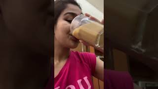 THAT Girl Morning Routine - iced coffee, yoga, self care (healthy / realistic / aesthetic) #shorts