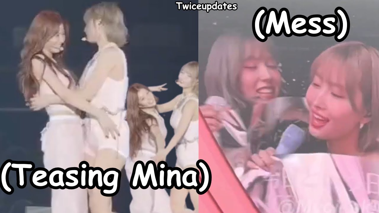 twice sana & momo clowning mina misamo being chaotic at tokyo dome concert