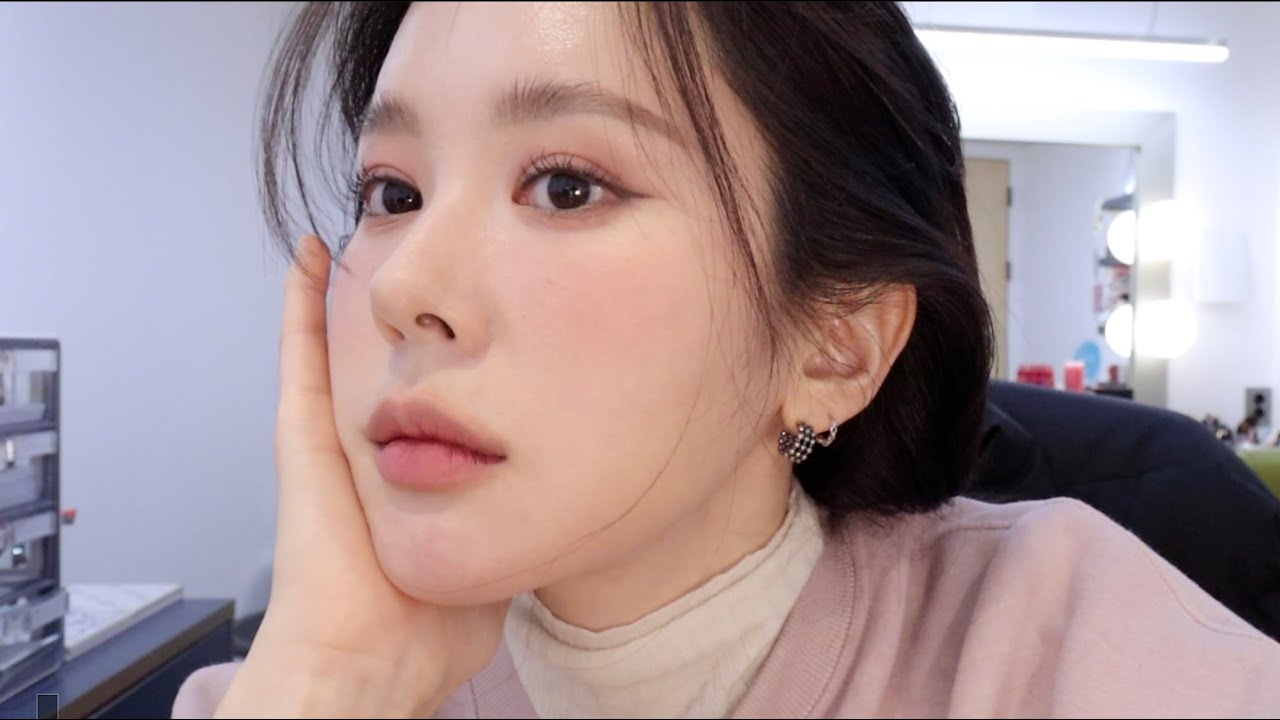 (eng,jap sub)[grwm]vlog에서 보여드렸던 겨울느낌의 모브톤 차분한 무펄 데일리메이크업