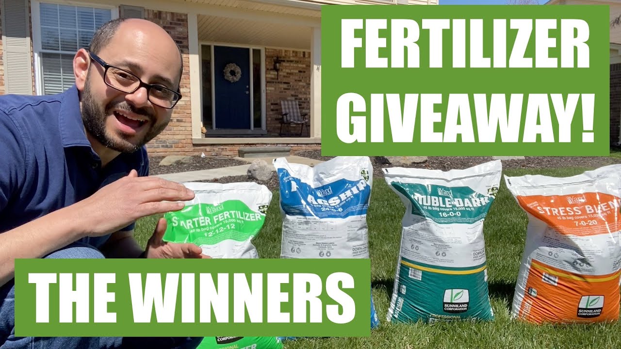 Yard Mastery Fertilizer & Gift Card giveaway winners! - YouTube