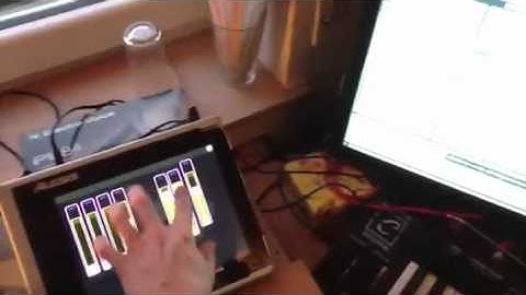 Lemur controlling Ableton via OSC