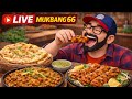 CHICKEN RARA & JUICY CHICKEN KABAB WITH BUTTER NAAN | LATE NIGHT LIVE MUKBANG FOOD EATING