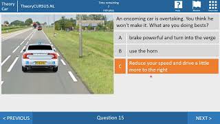 netherlands theory exam - environmentally friendly driving - dutch theory test screenshot 3