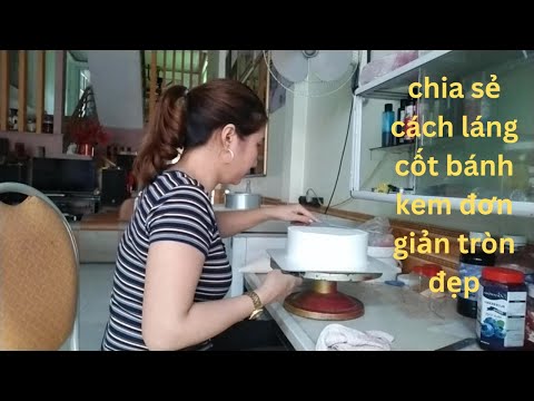 Video chia sẻ cách láng cốt bánh kem đơn giản tròn đẹp - youtube