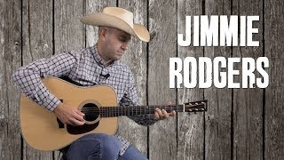 Jimmie Rodgers Style Country Strumming & Fill Riffs - Waiting for a Train - Easy Guitar Lesson chords
