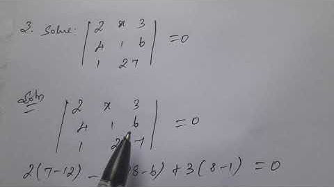 11th Business Maths Chapter 1 Matrices and Determinants - Class 8