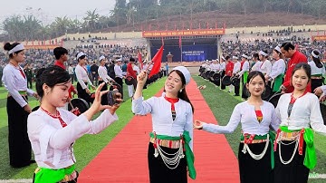 Hàng Trăm Cô Gái Mường Xinh Đẹp Tại Lễ Giao, Nhận Quân - Huyện Lạc Sơn - Hòa Bình Năm 2025