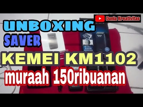 unboxing-mesin-cukur-saver-kemei-1102-harga-150-ribuaan..