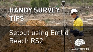 Setout using Emlid Reach RS2