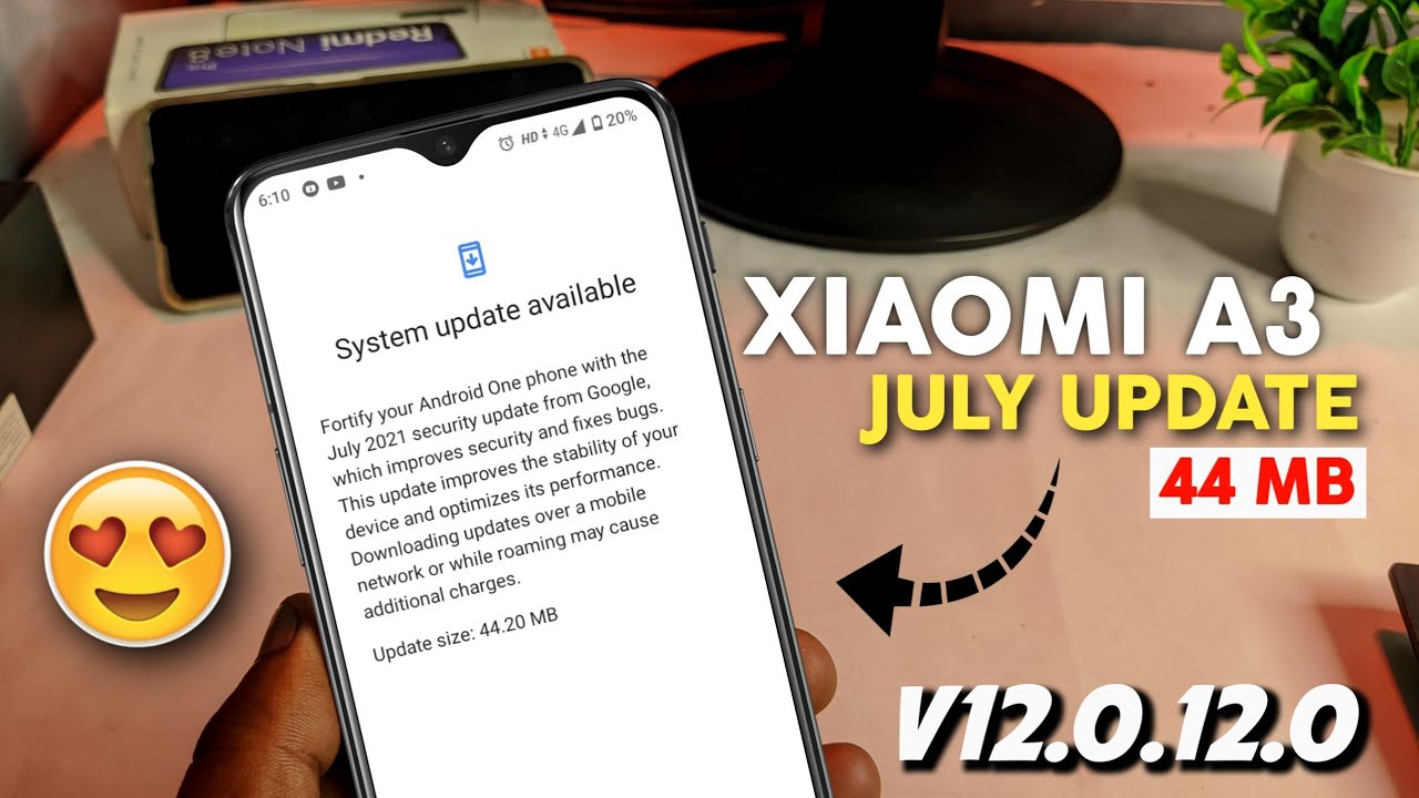 Xiaomi A3 - July Update(44mb) Rolling Out v12.012.0 | Update Now🔥🔥