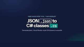 Convert C# class creator using JSON/XML/YML and vice versa