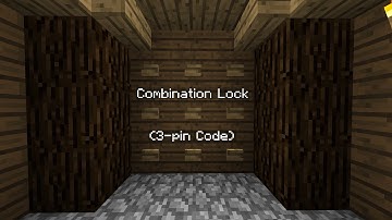 Combination Lock (9 digit, 3-pin) - Minecraft 1.8