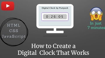 Designing Digital Clock using HTML CSS and JavaScript
