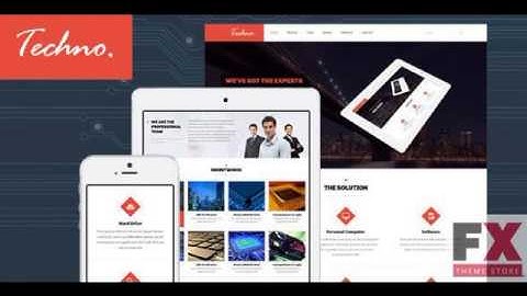 Preview JD Techno Responsive Drupal Theme TForest