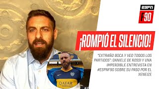 "Me gustaría ser el entrenador de #Boca": Daniele De Rossi rompió el silencio en #ESPNF90