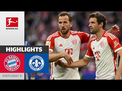 Kane Hat Trick in 8 Goals Gala! | FC Bayern München - Darmstadt 8-0 | Highlights | MD 9 – 2023/24
