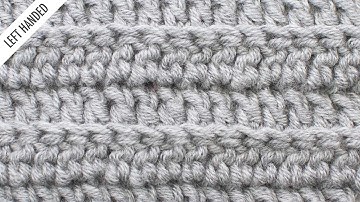 The Back Loop Double Crochet :: Crochet Abbreviation :: Left Handed