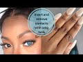 Very detailed 👏🏾How I apply and remove contact lenses with long nails + Giveaway (CLOSED)