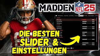 THE BEST SLIDER & SETTINGS for the Madden 25 franchise! 🔥 Realistic gameplay guaranteed!