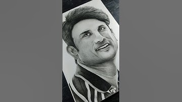 ❤👑 Sushant Singh Rajput drawing pencil sketch 🙏 how to draw face drawing #shorts #virla #art