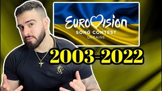 🇺🇦 ALL Ukraine Eurovision Songs 2003-2022 *REACTION*