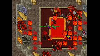 1st Ferumbras on Isara - Vilden's Team Clearing Ferumbras Tower in Old Tibia