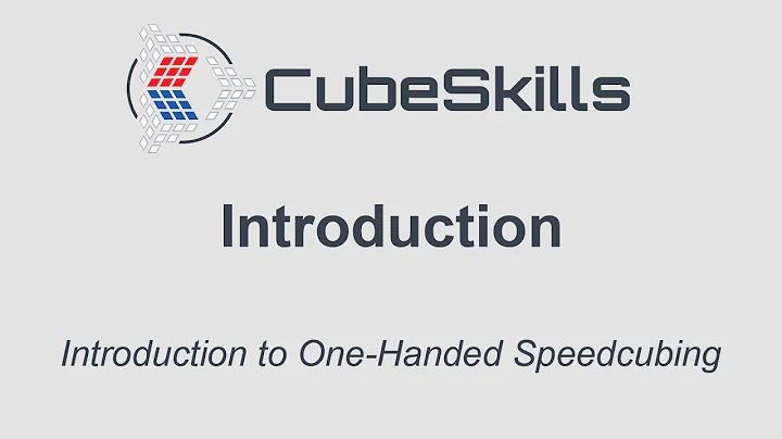Introduction to One Handed Speedcubing