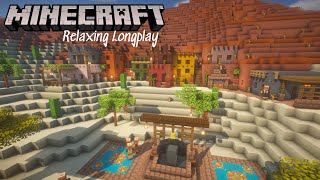 Colorful Desert Village | Minecraft Relaxing Longplay (No Commentary)