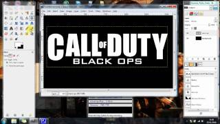 GIMP Tutorial: How to make the Call of Duty: Black Ops Logo
