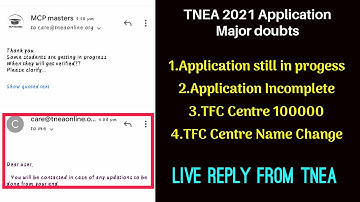 TNEA 2021 Major doubts|Certificate verification in progress|TFC 100000??