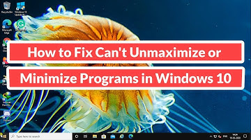 How to Fix Can’t Unmaximize or Minimize Programs in Windows 10