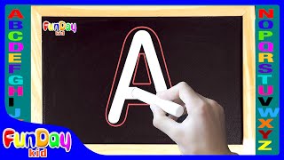 How to Write Letters for Children - Teaching Writing ABC for Preschool Toddlers & Kids -@FunDayKid