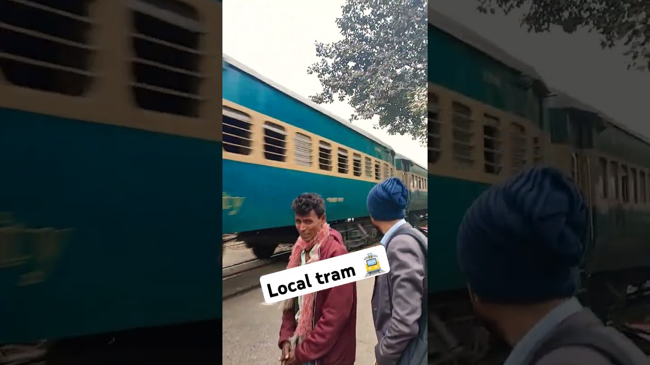 A local train in Dhaka. 