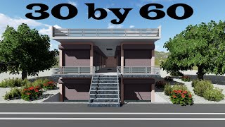 30 by 60 house design #$ 30 by 60 ka naksha #$ 30 by 60 house plan