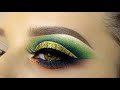 Gold & Green Cut Crease Makeup Tutorial