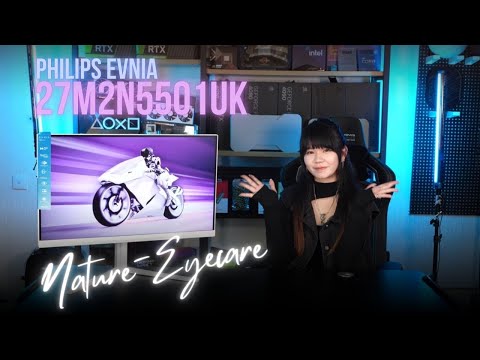 [PHILIPS] PHILIPS EVNIA 27M2N5501UK NATURE-EYECARE gaming monitor | 圓偏光技術加硬件防藍光 雙重護眼！