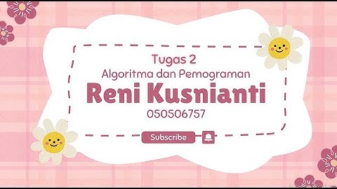 Tugas 2 Algoritma dan Pemrograman Universitas Terbuka