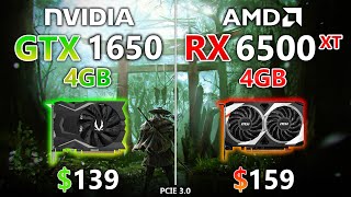 GTX 1650 vs RX 6500 XT (PCIE 3.0) - Test in 7 Games