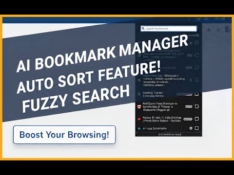 AI Bookmark Manager: Auto Sort & Organize video preview 2