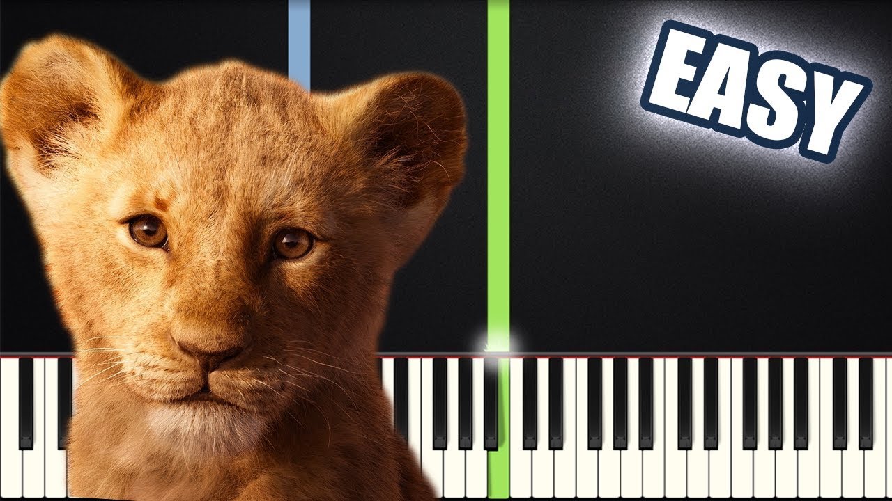 I Just Can T Wait To Be King The Lion King Easy Piano Tutorial Sheet Music By Betacustic Youtube
