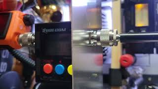 SWR readings on an HT rubber duck antenna. Ground plane vs no ground plane.
