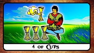 4 of Cups Tarot Card Meaning ☆ Reading, Reversed, Secrets, History ☆