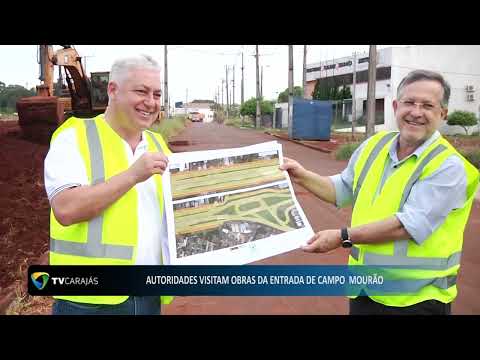 Autoridades visitam obras da entrada de Campo Mourão