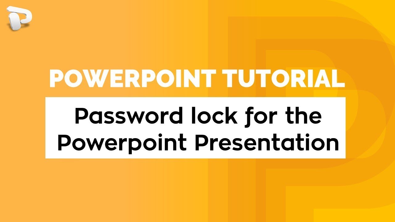 How to put password lock for the Powerpoint Presentation | Powerpoint ...