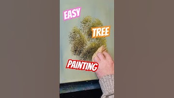How to Paint a Tree #shorts #howtopaint #trees