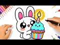 HOW TO DRAW A CUTE BUNNY EASY????????