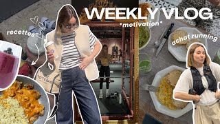 vlog : achats running, recettes healthy & my workout routine