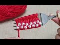 Amazing Flower Craft Ideas with Woolen yarn - Hand Embroidery Design - Sewing Hack - Easy Trick