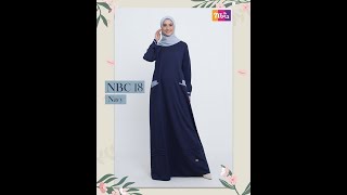 Model Baju Gamis Nibras Syari Terbaru 2020 NBC 018 Order 083878887175
